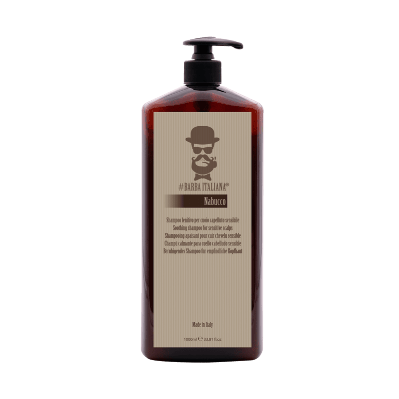 Купить Barba Italiana Nabucco Soothing Shampoo For Sensitive Scalps - Успокаивающий шампунь для чувствительной кожи головы 1000 мл Артикул: 000015917 Фото на весь экран №1