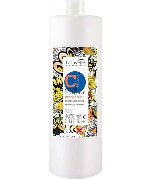 Купить Nouvelle Orange Killer Шампунь против желтизны волос 1000 мл Артикул: 000014950 Фото на весь экран №1