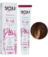 Купити You Look Permanent Hair Color Cream With Fruit Acids - Стійка фарба для волосся 6.00 Темний блондин інтенсивний Артикул: 000014326 Фото мініатюра № 1