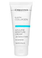 Купить CHRISTINA Elastin Collagen Azulene Moisture Cream - Увлажняющий азуленовый крем для нормальной кожи 60 мл Артикул: 000001534 Миниатюра фотографии № 1