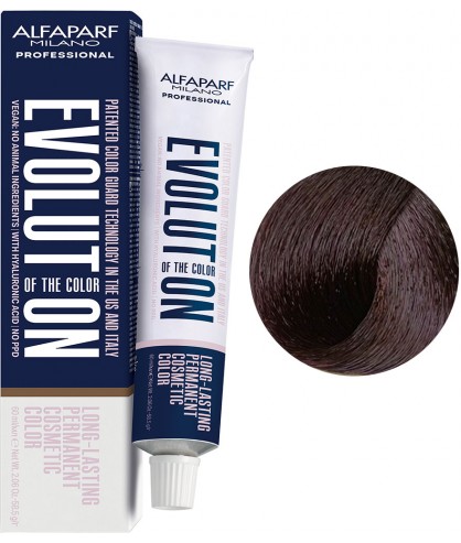 Купити Alfaparf Evolution Of The Color - Стійка фарба для волосся 4.52 Середній шатен червоний фіолетовий Артикул: 000014768 Фото повноекранне №1