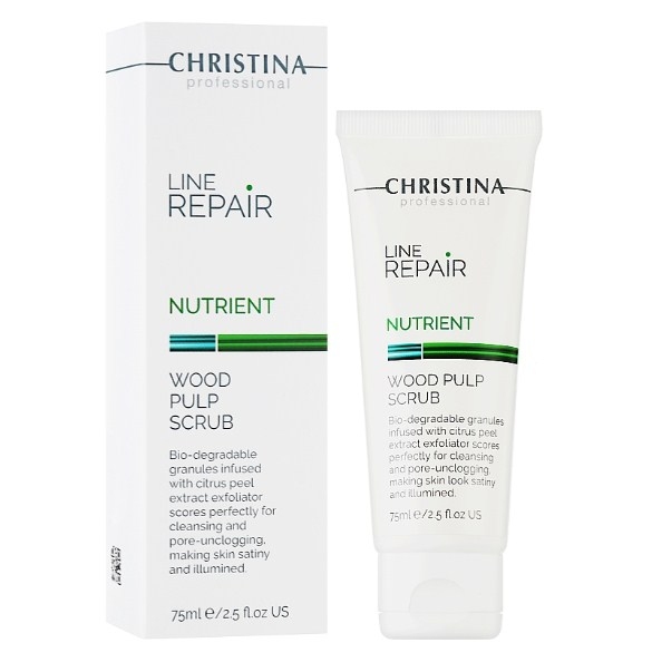 Купити CHRISTINA Line Repair Nutrient Wood Pulp Scrub - Скраб для обличчя з дерев'яною целюлозою 75 мл Артикул: 000015805 Фото повноекранне №2