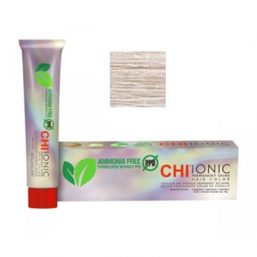 Купити CHI Ionic Permanent Shine Hair Color - Безаміачна фарба 90 мл 11A - Дуже світлий попелястий блонд плюс Артикул: 000013014 Фото повноекранне №1