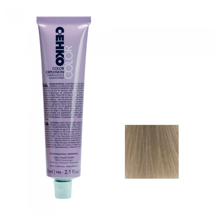 Купить C:EHKO Explosion Color - Крем-краска для волос 60 мл 12.11 - перламутрово-платиновый блондин Артикул: 000011526 Фото на весь экран №1