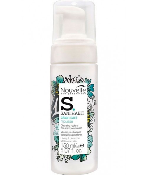 Купить Nouvelle Sani Habit Mouse Очищающий мусс для волос и кожи головы 150 мл Артикул: 000014064 Фото на весь экран №1