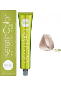 BBcos Keratin Color Hair Cream - Безаміачна фарба для волосся 10/26 - Блондин екстра світлий рожевий