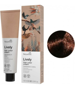 Nouvelle LIVELY Hair Color Крем-фарба для волосся без аміаку 6.7 Темний блондин коричневий