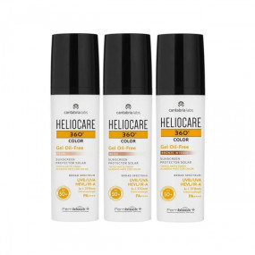 Cantabria Labs Heliocare 360 Gel Oil Free Color Сонцезахисний гель з тоном на водній основі тон беж