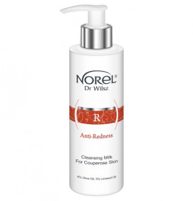 Norel Anti-Redness Cleansing Milk For Couperose Skin - Очищувальне молочко для куперозної шкіри  200 мл