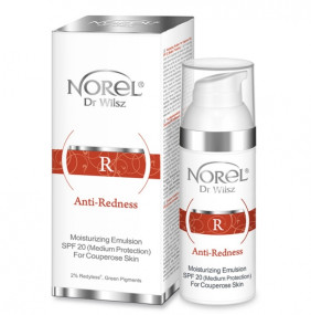 Norel Anti-Redness Moisturizing Emulsion For Couperose Skin SPF 20 - Зволожуюча емульсія для шкіри з куперозом 50 мл