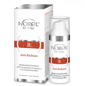 Norel Anti-Redness Moisturizing Emulsion For Couperose Skin SPF 20 - Зволожуюча емульсія для шкіри з куперозом 50 мл