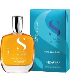 Alfaparf Semi Di Lino Curls Multi-Benefit Oil Многофункциональное масло для вьющихся волос 100 мл