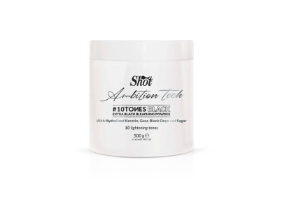 Shot Ambition Black Tech Bleaching Powde - Освітлювальний чорний порошок 10 тонів 500 гр