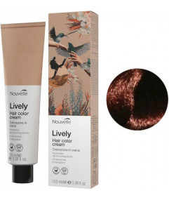 Nouvelle LIVELY Hair Color Крем-фарба для волосся без аміаку 7.4 Блондин мідний