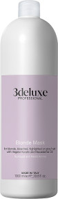  3Deluxe Blonde Mask - Маска для светлых, осветленных и седых волос 1000 мл