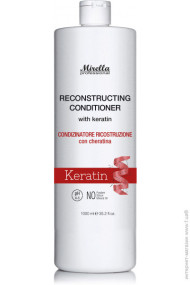 Mirella Professional Reconstructing Conditioner - Відновлюючий кондиціонер з кератином 1000 мл