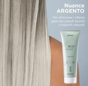 Kemon Yo Color System Yo Cond - Тонуюча маска для волосся Argento - Срібло