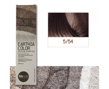 BBcos Earthia Color - Фарба для волосся без аміаку 100 мл 5/54 - Тропічний світлий шатен