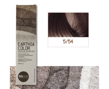 BBcos Earthia Color - Фарба для волосся без аміаку 100 мл 5/54 - Тропічний світлий шатен
