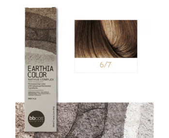 BBcos Earthia Color - Фарба для волосся без аміаку 100 мл 6/7 - бежевий темно-русявий