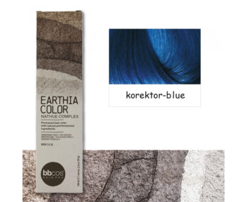 BBcos Earthia Color - Фарба для волосся без аміаку 100 мл BLUE синій