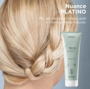 Kemon Yo Color System Yo Cond - Тонуюча маска для волосся Platino- Платина