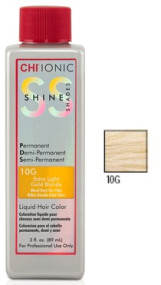 CHI Ionic Shine Shades Liquid Color - Безаміачна фарба 89 мл 10G - Дуже світлий золотистий блонд