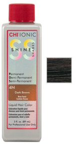 CHI Ionic Shine Shades Liquid Color - Безаміачна фарба 89 мл 4N - Темний шатен