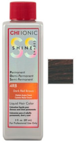 CHI Ionic Shine Shades Liquid Color - Безаміачна фарба 89 мл 4RB - Червоний темний шатен