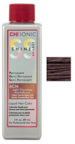 CHI Ionic Shine Shades Liquid Color - Безаміачна фарба 89 мл 6CM - Світлий шоколад мокка шатен