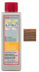 CHI Ionic Shine Shades Liquid Color - Безаміачна фарба 89 мл 7CG - Мідно-золотий темний блонд
