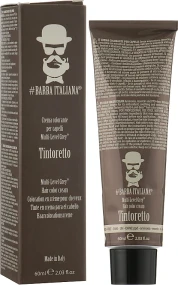 Barba Italiana Tintoretto Multi Level Grey - Крем-фарба для волосся для чоловіків 60 мл nr.4 - Середній каштановий