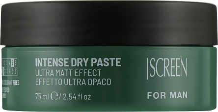Screen For Man Intense Dry Paste Моделююча глина з матовим ефектом сильної фіксації  75 мл