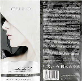 C:EHKO Color Cocktail Super Blond - Освітлювальний порошок без пилу 2x30 г