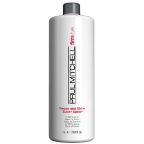 Paul Mitchell Freeze & Shine Super Spray - Спрей для укладки сильной фиксации "Замораживание и блеск" 1000 мл