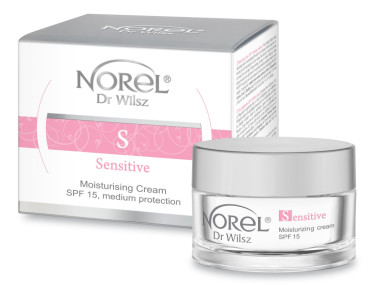 Norel Sensitive Moisturizing Cream SPF 15 - Зволожувальний, захисний крем для чутливої шкіри з SPF 50 мл