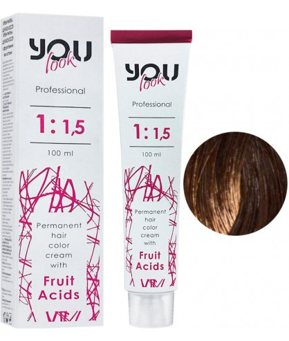You Look Permanent Hair Color Cream With Fruit Acids - Стойкая Краска Для Волос 100 мл 6.00 Темный блондин интенсивный