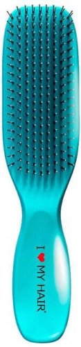 I Love My Hair "Spider"- Щітка для волосся глянцева Бірюзова М 1501