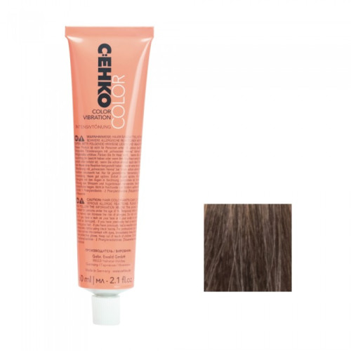 C:EHKO Color Vibration - Крем тонуючий без аміаку з бджолиним воском та протеїном шовку 60 мл 7/7 - Мідний шатен