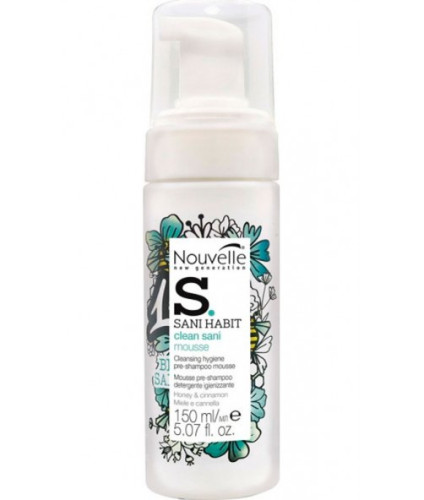 Nouvelle Sani Habit Mouse Очищающий мусс для волос и кожи головы 150 мл