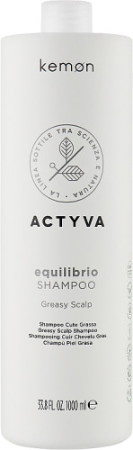 Kemon Actyva Equilibrio Shampoo - Шампунь для жирної шкіри голови 1000 мл