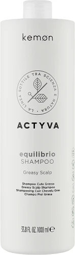 Kemon Actyva Equilibrio Shampoo - Шампунь для жирной кожи головы 1000 мл