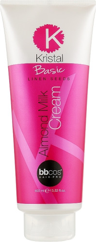 BBcos Kristal Basic Linen Seeds Almond Milk - Бальзам з мигдальним молочком для волосся 500 мл