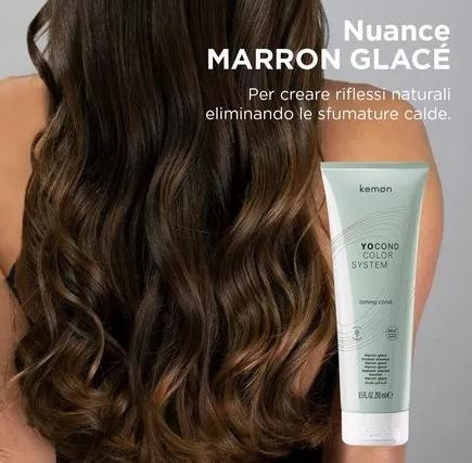 Kemon Yo Color System Yo Cond - Тонуюча маска для волосся Marron Glace - Холодний каштан