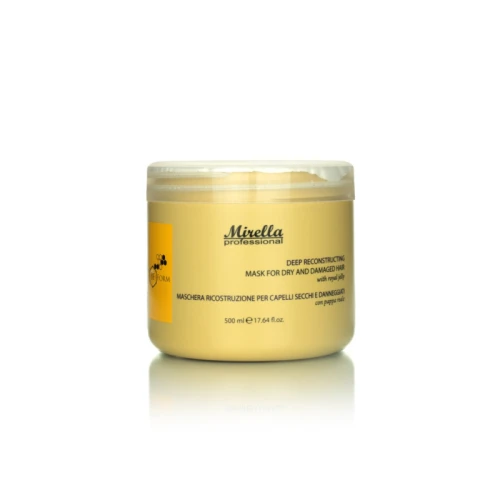Mirella Professional BeeForm - Маска для сухого та пошкодженого волосся з маточним молочком 500 мл