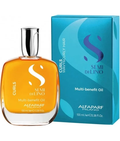 Alfaparf Semi Di Lino Curls Multi-Benefit Oil Багатофункціональна олія для кучерявого волосся 100 мл