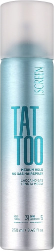 Screen Tattoo Medium Hold No Gas Hair Spray Лак середньої фіксації без газу 250 мл