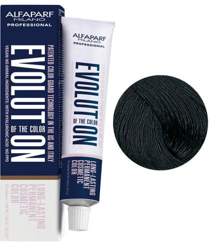 Alfaparf Evolution Of The Color - Стойкая краска для волос 60 мл 1 - Черный