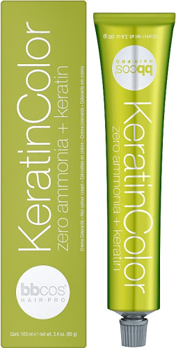 BBcos Keratin Color Hair Cream - Безаміачна фарба для волосся 100 мл 1/0 - Чорний