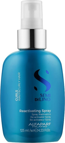 Alfaparf Semi Di Lino Curls Reactivating Spray Реактивуючий спрей для хвилястого і кучерявого волосся 125 мл